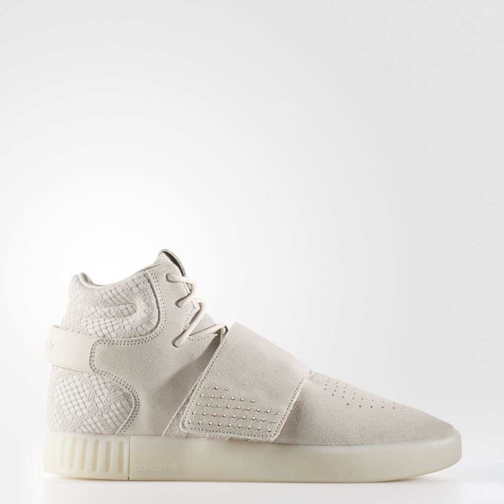 Adidas Tubular Invader Strap - Originals ανδρικα - Καφε/Ασπρα,Μέγεθος: EU 36 – 54 2/3 (265WJBSN)